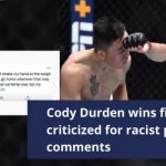 Cody Durden Wins First UFC Fight; Criticized For Racist Post-fight Comments